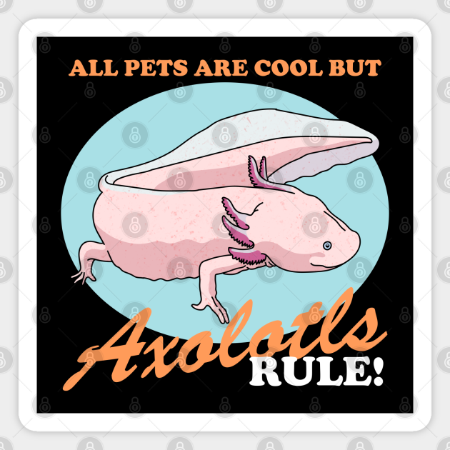 Axolotls Rule Axolotl Lover Axolotl Magnet Teepublic